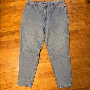 Levi’s 550 Relaxed Fit Jeans Women’s 22W High Rise Tapered Light Wash Dad Jeans